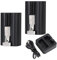 YUWING 2-Pack 6040mAh Ersatzakku mit Ladestation für Ring-Türklingel Kamera 2/3/4, Spotlight Kamera und Stick Up Cam, Wiederaufladbare Lithium Li-Ionen 3.65V Outdoor Kamera Akku
