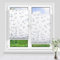 Allesin Plissee ohne Bohren verdunkelung mit Muster verdunklungsplissee Klemmfix, Weiß 80x130cm (BxH) Thermo Plisees Blickdicht 100% verdunklung für Fenster & Tür