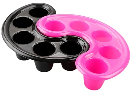 Rumyve 2 Pcs Nail Soaking Bowls for Manicure Hand Rests - Soak Off Finger Bowl Separate Manicure, Tray Manicure Nail Art Tips Bowl Nail Polish Remover Bowl