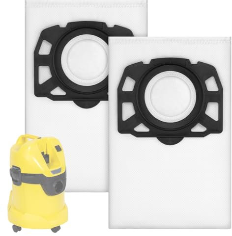 Staubsaugerbeutel kompatibel mit Kärcher WD3 2 Pack, Mellbree Staubsaugerbeutel kompatibel mit Kärcher WD 2 Plus, WD 3, WD 3 Akku, KWD 1, KWD 2, KWD 3, MV 3, WD 3.200 bis WD 3.800 M, SE 4001, SE 4002