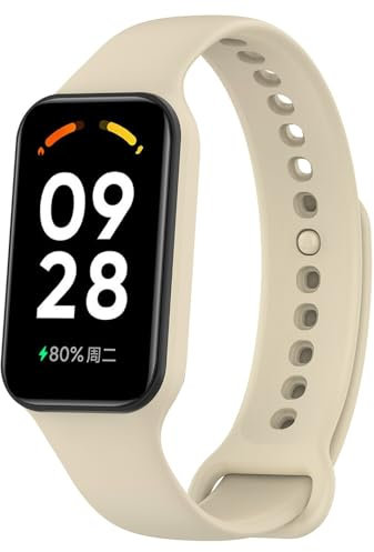 BYISYUE Bracelet pour Xiaomi Smart Band 8 Active, Silicone Sport Bracelets de Remplacement pour Redmi Smart Band 2