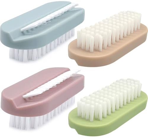 Nail Brush for Cleaning Fingernails Hand Foot Scrub Brush Fingernail Cleaning Brush,4 PCS