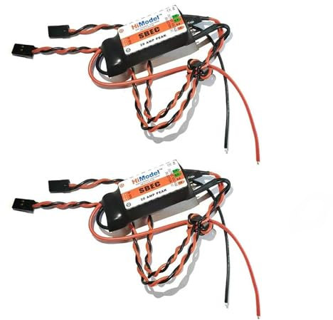 SPARKHOBBY HiModel 20A BEC Servo Netzteil 2-12S Lipo Ausgangsspannung 7,4V / 8,4V / 9V / 12V für ferngesteuerte Drohnen Racing Roboter Modell (2PCS 20A BEC 7-12V)
