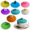Silicone Cup Covers, 8 PCS Cartoon Silicone Glass Cup Cover, Reusable Silicone Drink Glass Cup Lids, Food-grade Silicone Glass Cup Covers for Tea Beer Wine Glass Coffee Mug Anti-dust Suction Sea