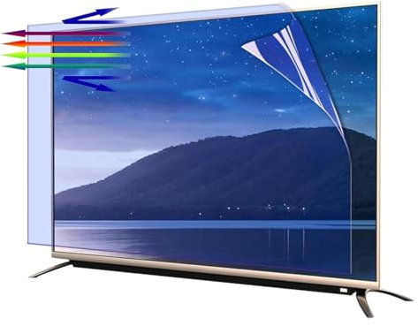 TGDGFKIAS Protectores de Pantalla de TV Anti-vertigüe, For 50 Inch - Indoor & Outdoor Matte Protector Film for LCD, LED, 4K OLED & QLED HDTV(50in 1095x616mm)
