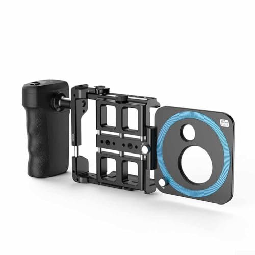 Smartphone Video Rig Handykäfig mit 2500mAh Powerbank zum Filmen und für Live-Übertragung