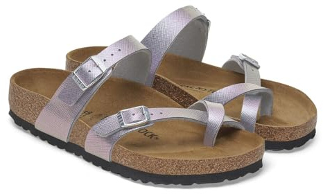 Mayari - Sandalo Infradito con Doppio Cinturino Regolabile 37/IRID-Viola-L