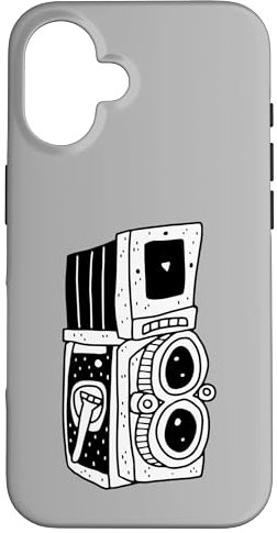 Vintage Camera Retro Analogue Camera Illustration Case for iPhone 16