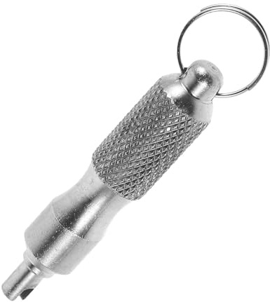 LeeQunQ Tyre Valve Removal Tool, Valve Core Removal Tool, Tyre Valve Tool, for for Universal Road Bikes Cars and Motors(Silver)