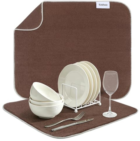 KinHwa Microfibre Dish Drying Mats Draining Mats for Kitchen Sink