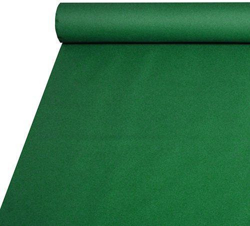 PAPSTAR TISCHDECKE, STOFFÄHNLICH, AIRLAID 20 M X 1,2 M SCHWARZ ODER DÜNKELGRÜN (2 Rolle Tischdecke dunkelgrün)