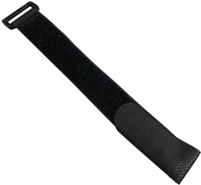 Alfatex® by Velcro® Brand strapping Cable Ties with buckle Band luggage Strap Black 2.5cmx25cm x2