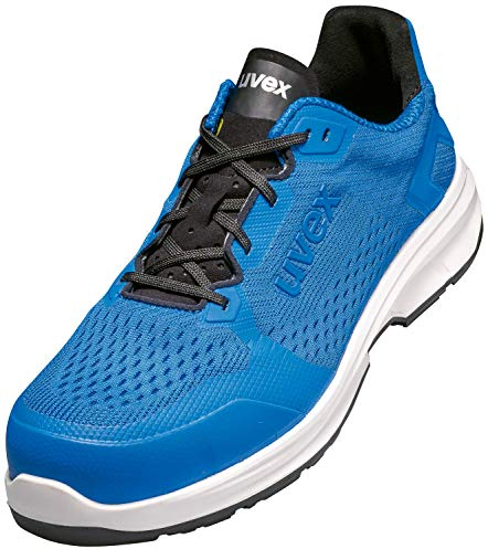 Uvex 1 Sport Arbeitsschuhe - Sicherheitshalbschuhe S1 SRC ESD - Blau, Größe:46