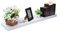 EUGAD Wandregal Schweberegal Wandboard Bücherregal Hängeregal Hochglanzoberfläche DVD CD Regal Holzbrett für Schlafzimmer Wohnzimmer Küche und Flur Weiß breit 80cm 0044QJ