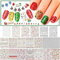 Whaline 20 Sheets Christmas Nail Art Stickers, 3D Self-Adhesive Stickers Santa Claus Reindeer X-mas Tree Bells Snowflakes Decals for Women Girls Manicure DIY or Nail Salon (more than 2000Pcs)