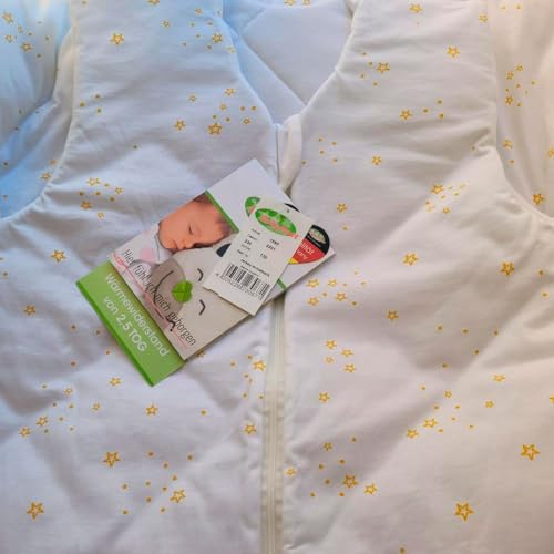 Odenwälder BabyNest Jersey-Schlafsack Organic Cotton 130 cm 3-6 Jahre, Strerne, Idealer Allrounder