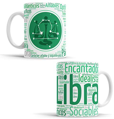 Tazas Signos del Zodiaco horóscopo – Taza de café de Signo del Zodiaco – Tazas de Café y Té Horóscopo – Regalo Original para Parejas, Cumpleaños, Amigos - Taza de cerámica de 350 ML