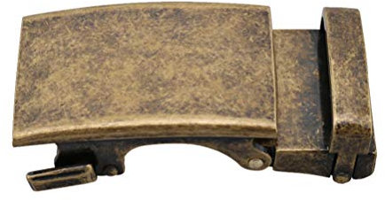 EXCEART Fettuccia Nylon Cricchetto Fibbia Della Cintura a Cricchetto Abito in Metallo Placca Fibbie per Cinture da Uomo (Bronzo) Cinturone Fettuccia Nylon