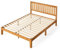 Zinus Alexia Double Bed frame - Bed 135x190 cm - 30 cm Height - Wood Platform Bed frame with Headboard - Rustic Pine Brown