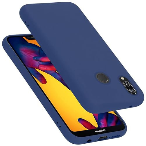 Cadorabo Custodia per Huawei P20 LITE/NOVA 3E in LIQUID BLU - Morbida Cover Protettiva Sottile di Silicone TPU con Bordo Protezione - Ultra Slim Case Antiurto Gel Back Bumper Guscio