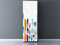 Oedim Vinilo para Frigorífico Cubiertos Colores 185x60cm | Adhesivo Resistente y Económico | Pegatina Adhesiva Decorativa de Diseño Elegante