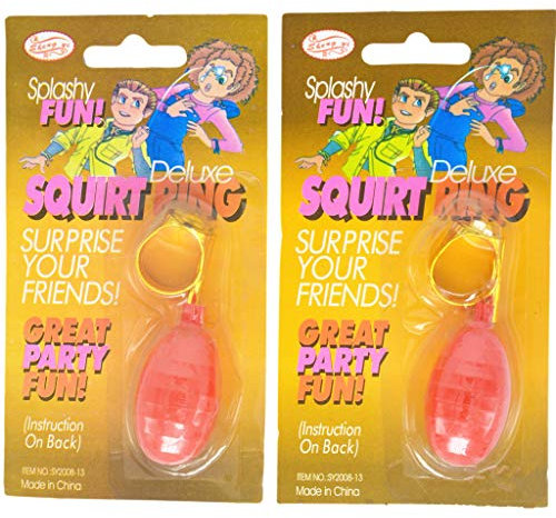 MINGSTORE Spritzen Ring Wasser Ring Tricky Toys Spray Wasser Lustige Knebel Streich Witze Toy Fool's Day Party Favor Geschenk