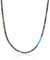 COAI Geschenkideen Herren Heishi Surfer Halskette Stammes Kette aus Tigerauge Synthetischem Türkis Labradorit