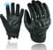 BLACKWILD Leder Motorradhandschuhe für Herren | Ziegenleder Atmungsaktiv, Touchscreen-Finger mit hartem Knöchel Rutschfester Schutz Handschuhe für Motorrad, MTB, Motocross, Wandern (Gelb, L)