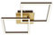 BRILONER Leuchten - Deckenlampe LED, Stufenweise Dimmbar, schwenkbare Deckenleuchte, LED Frame, Goldfarbig-Braun, 620x368x73 mm, 3210-017