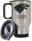Winter is Coming Stark Wolf, Birthday, Christmas, Secret Santa Travel Silver/White Tea/Coffee Mug. (Silver)