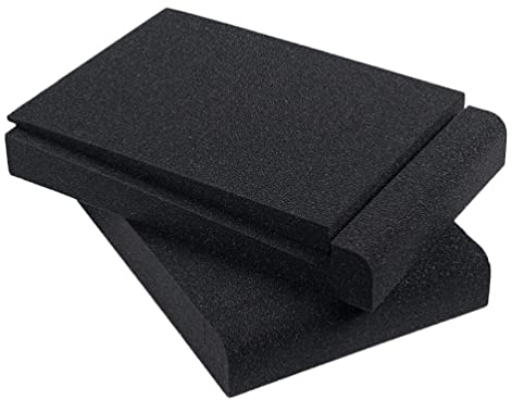 Milisten 2 Stk Kissen Absorbermatten Isolationspads -schreibtisch Monitor-isolationsständer Isolator-pad Schaum Schreibtischunterlage Desktop-matte Krk Lautsprecher Tafel Schwamm