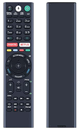 TCNOUMT RMF-TX300E Sub RMF-TX200E RMF-TX200A Voice Télécommande de rechange pour Sony Bravia TV KD-43XD8005 KD-55XE8505 KD-55XD8577 KD-65XE9305 KD-65ZD9 KD-75 XDD85 XD8005 850 à 50 kg. KD-85XD8505