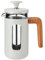 La Cafetière Pisa Cafetière, 3 Tassen/350 ml, hitzebeständiges Borosilikatglas und Edelstahl mit griffigem Kolben, kleine French Press Kaffeemaschine für losen Tee und gemahlenen Kaffee, Feuerstein