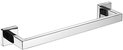 Gudetap Portasciugamani per bagno cucina portasciugamani da parete in acciaio inox portasciugamani quadrato barra portasciugamani 40 cm
