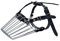 JISADER Dogs Muzzle Cage Wire Basket Sturdy Fittings Adjustable PU Leather Leash Mouth Cover