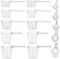 ADNEWX 15 Cucchiaio Dosatore, Misurino Proteine Grammi in Plastica 30 ml 40 ml 50 ml 70 ml 100 ml per Cucina Domestica, Polvere Proteine, Detersivo Cup