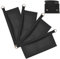 WADORN Organizer-Einsatz, Umbauset für Emily Wallet LV Sarah Tasche, Clutch, Geldbörse, Crossbody, Umrüstsatz, weiches Leder mit D-Ringen, Schwarz, 17 x 6,8 cm, 4 Stück