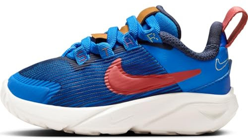 Nike Zapatillas Unisex para niños Star Runner 4 Nn Lil (TD) Low Top, Lt Photo Blue Adobe Summit White, 22 EU