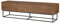 Calicosy Meuble TV 3 Tiroirs Décor Noyer Milo - L180 cm - en Panneaux de Particules - pour Salon - L180 x l40 x H50 cm