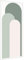 HOMSFOU 1 Feuille Wall Sticker Mur Protecteur Autocollant Géométrique Sticker Décoratif Sticker Amovible Minimaliste Papier Peint Boho Autocollants Stickers Décor À La Maison Pvc Fleur