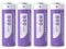 LiFePo4 ICR 14505 Akku 800mAh 3,7V 14500 AA Button Top Batterie für solar Beleuchtung,Taschenlampe(4 Stück) (3.7)