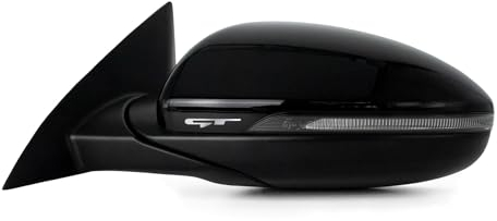 Finest Folia 2er Set Spiegelaufkleber GT Dekor Folie selbstklebend Aufkleber passgenau Außenspiegel KFZ Zubehör Rückspiegel Auto wetterfest K103 (Silber)