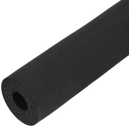 sourcing map Schaumstoffschlauch für Griffstütze, Rohrisolierung, Außenrohrlagerung, 16 mm Innendurchmesser, 42 mm Außendurchmesser, 1 m, Schwarz