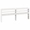 vidaXL Tête de lit avec étagères Blanc 200 cm Bois Massif de pin, tête de lit en Bois, tête de lit avec Rangement, tête de lit sur Pied