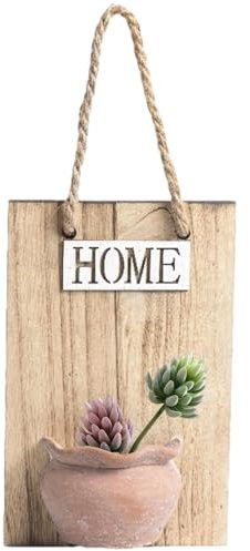 Vase mural en bois | Pot de fleurs mural en bois – Mur de ferme, vertical et mural, support de fleurs pour ou fleurs