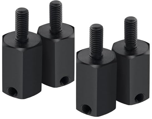 Runup 4-teilige RC-Radsechskantadapterverlängerungen + 20-mm-Kombinations-Upgradeteile für Axial 1/6 SCX6 AXI05000 JLU RC Crawler Car