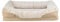 TRIXIE orthopädisches Hundebett Vital Lino 70 × 55 cm in beige - hochwertiges Hundekissen mit Memory Schaum - Hundekorb für ältere Hunde - gelenkschonend und entlastend – 374055