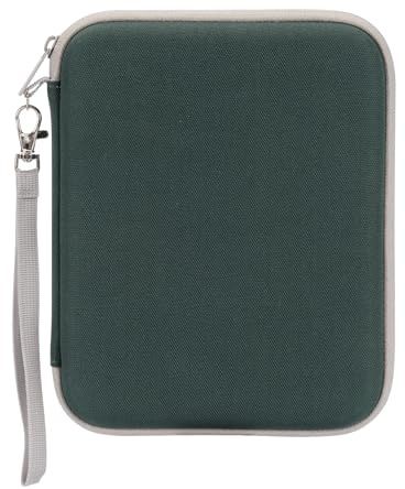 Card Case for Yoto cards, Soft Portable Folder with Zipper & 80 Pockets Player & Mini Audiobook Cards, Card Binder Holder with Sleeves for Travel (Forest Green)