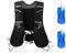 Laufweste mit 2 Soft Flasks 480ml, Verstellbar, Reflektierend, Atmungsaktiv, für Damen und Herren, Mehrere Taschen, für Marathon, Jogging, Radfahren