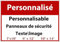Panneau en aluminium personnalisable – Ajoutez vos photos et textes pour une signalétique sur mesure, intérieure et extérieure